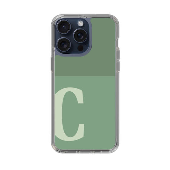 Slim Protection Case［ Original - initial two tone - C green ］