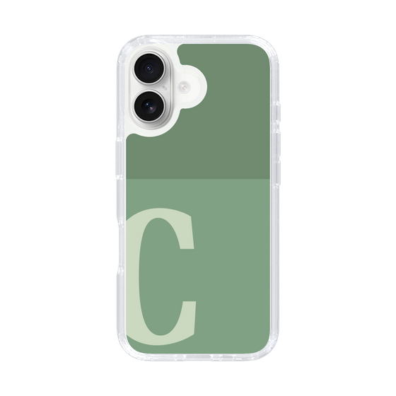 Slim Protection Case［ オリジナル - initial two tone - C green ］