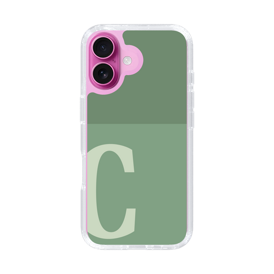 Slim Protection Case［ オリジナル - initial two tone - C green ］