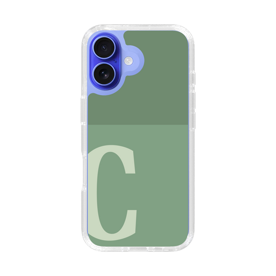 Slim Protection Case［ オリジナル - initial two tone - C green ］