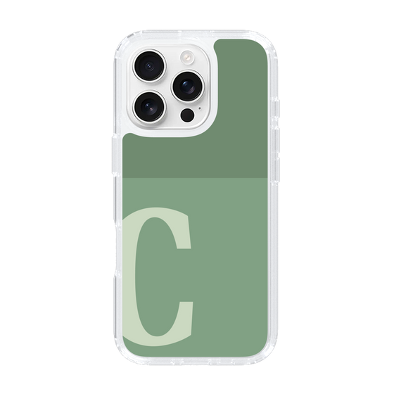 Slim Protection Case［ オリジナル - initial two tone - C green ］