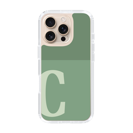 Slim Protection Case［ オリジナル - initial two tone - C green ］