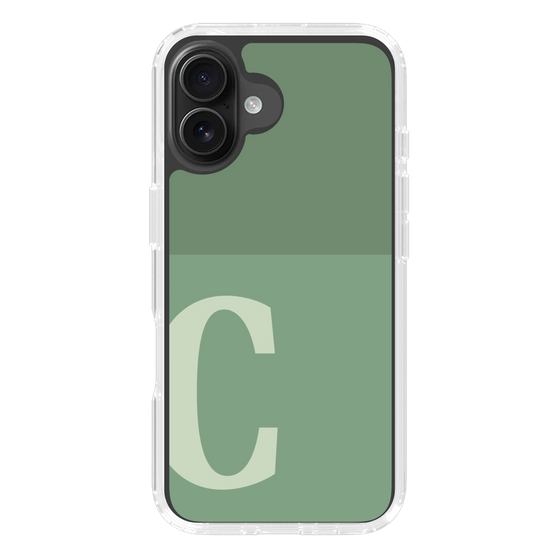 Slim Protection Case［ オリジナル - initial two tone - C green ］