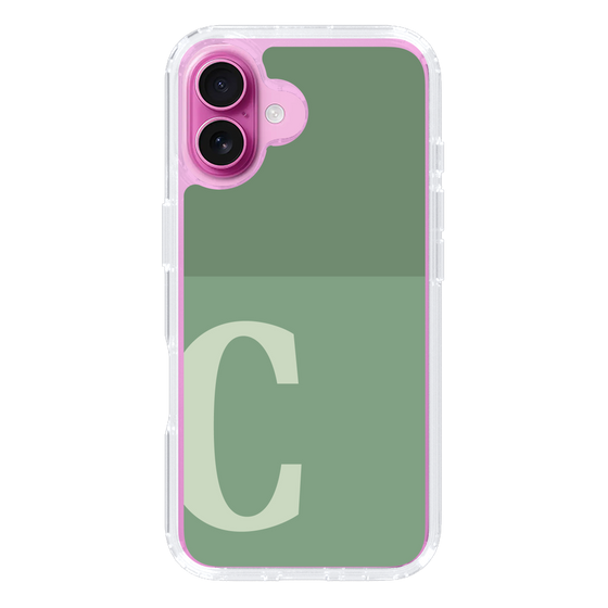 Slim Protection Case［ オリジナル - initial two tone - C green ］