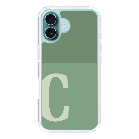 Slim Protection Case［ オリジナル - initial two tone - C green ］