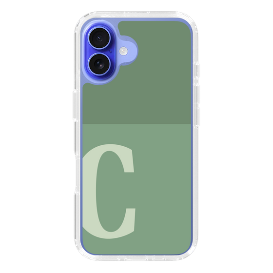 Slim Protection Case［ オリジナル - initial two tone - C green ］