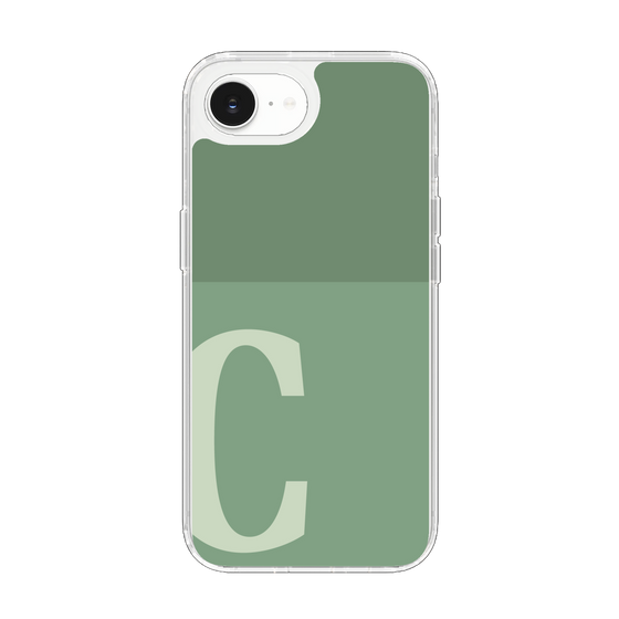 Slim Protection Case［ Original - initial two tone - C green ］