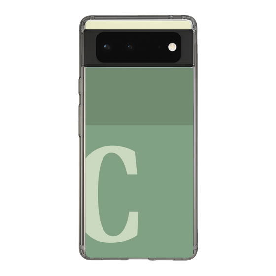 Slim Protection Case［ Original - initial two tone - C green ］