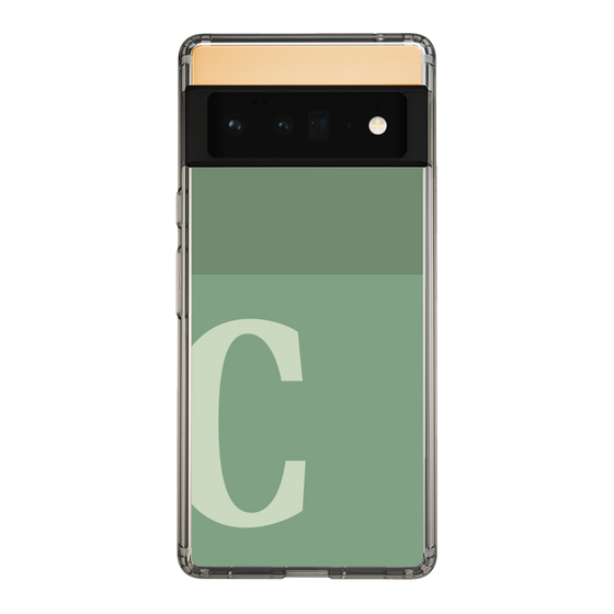 Slim Protection Case［ Original - initial two tone - C green ］