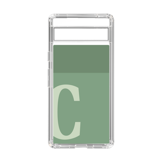 Slim Protection Case［ Original - initial two tone - C green ］