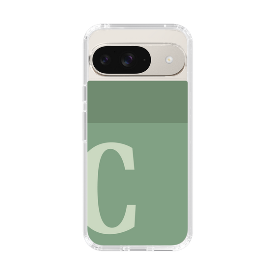 Slim Protection Case［ Original - initial two tone - C green ］