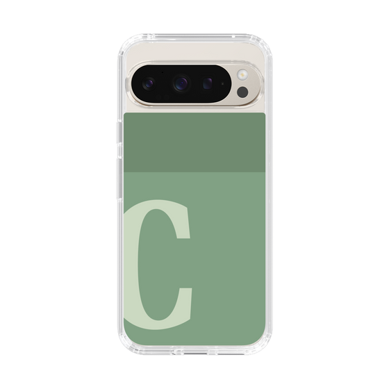 Slim Protection Case［ Original - initial two tone - C green ］