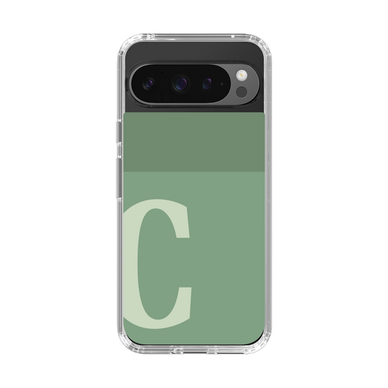 Slim Protection Case［ Original - initial two tone - C green ］