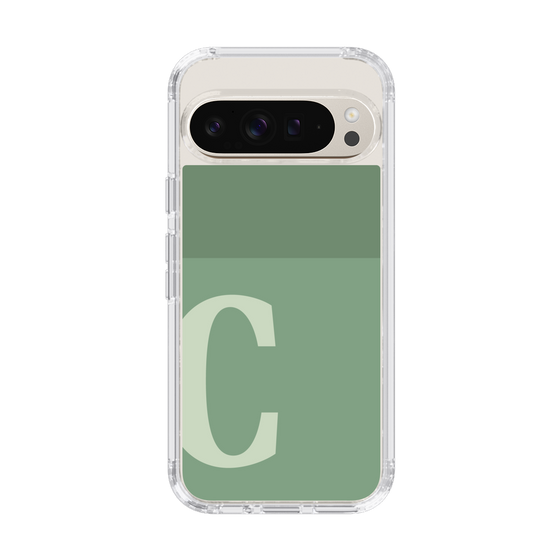 Slim Protection Case［ Original - initial two tone - C green ］