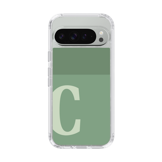 Slim Protection Case［ Original - initial two tone - C green ］