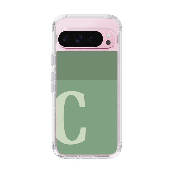 Slim Protection Case［ Original - initial two tone - C green ］