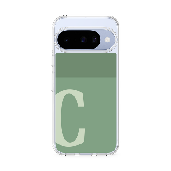 Slim Protection Case［ Original - initial two tone - C green ］
