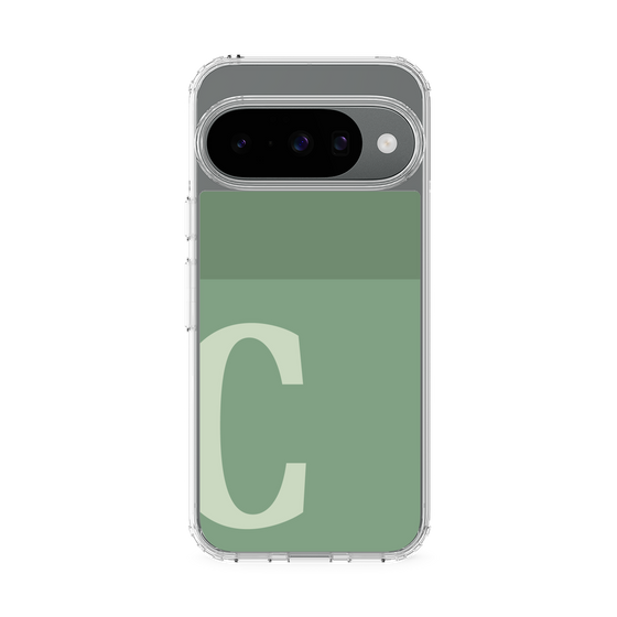 Slim Protection Case［ Original - initial two tone - C green ］