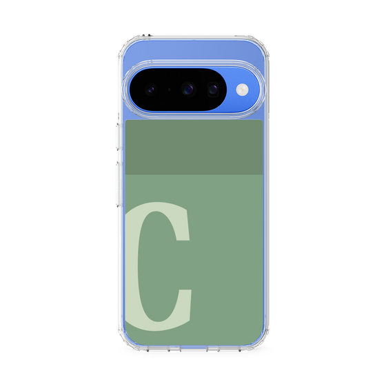 Slim Protection Case［ Original - initial two tone - C green ］