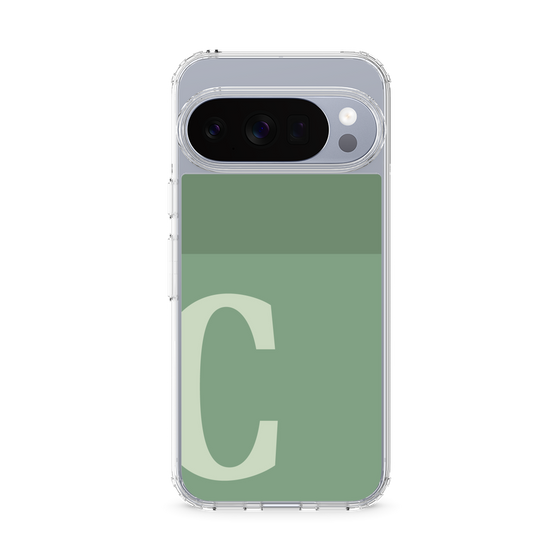Slim Protection Case［ Original - initial two tone - C green ］