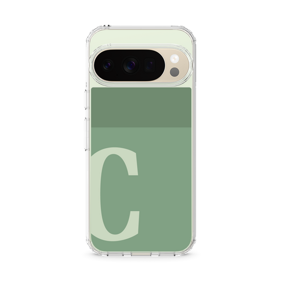 Slim Protection Case［ Original - initial two tone - C green ］
