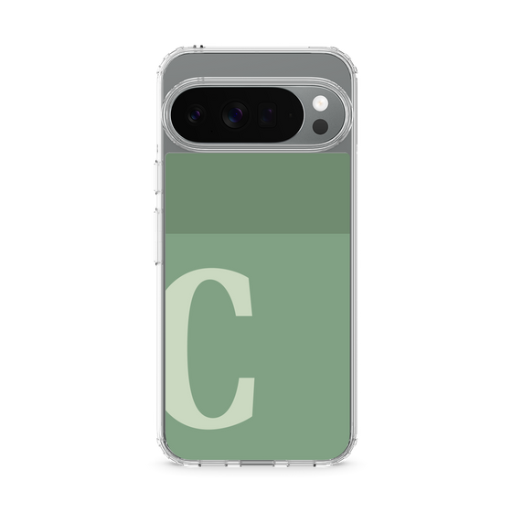 Slim Protection Case［ Original - initial two tone - C green ］