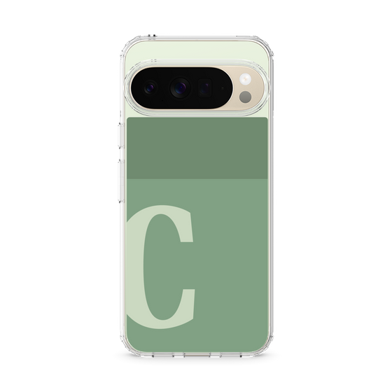 Slim Protection Case［ Original - initial two tone - C green ］