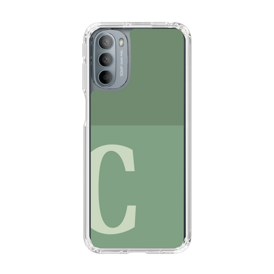 Slim Protection Case［ Original - initial two tone - C green ］