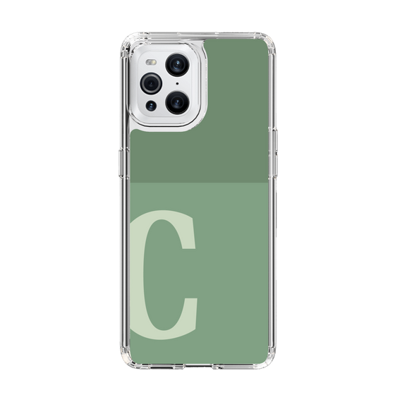 Slim Protection Case［ Original - initial two tone - C green ］