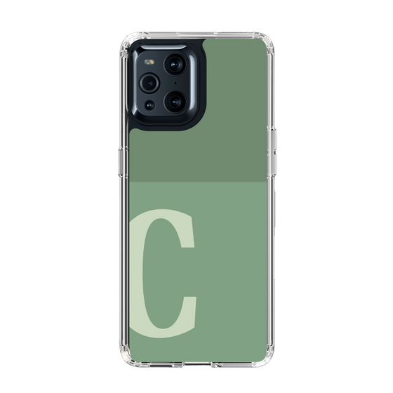 Slim Protection Case［ Original - initial two tone - C green ］
