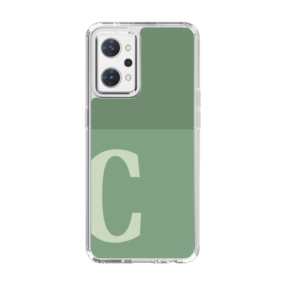 Slim Protection Case［ Original - initial two tone - C green ］