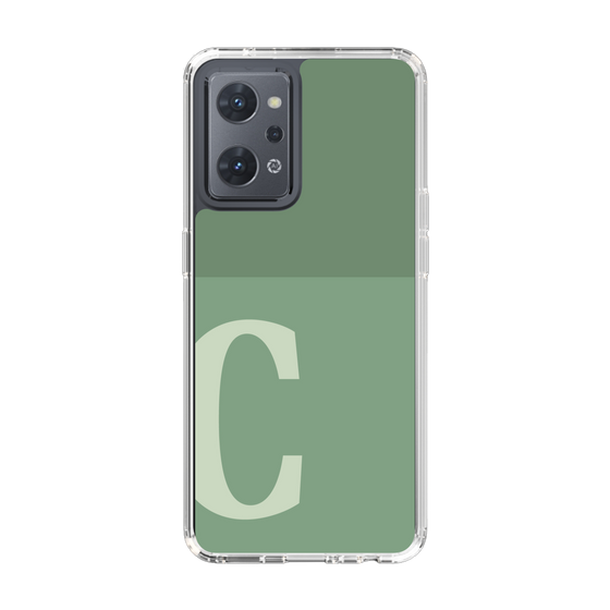Slim Protection Case［ Original - initial two tone - C green ］