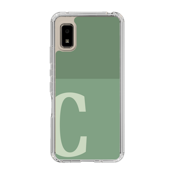 Slim Protection Case［ Original - initial two tone - C green ］