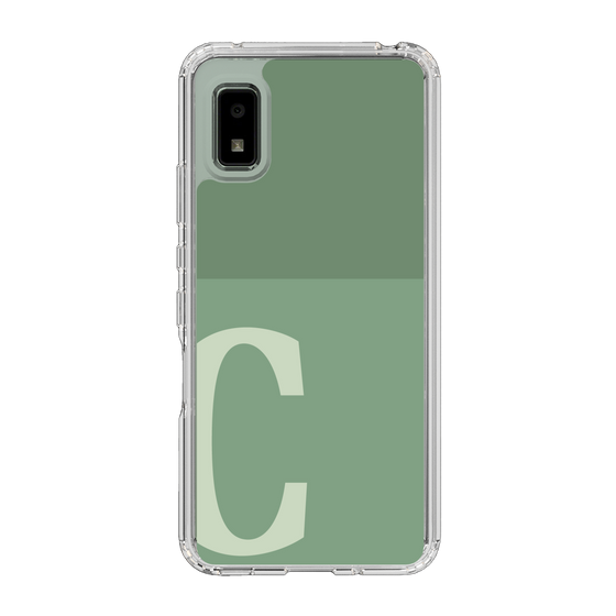 Slim Protection Case［ Original - initial two tone - C green ］