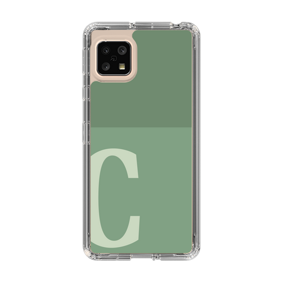 Slim Protection Case［ Original - initial two tone - C green ］