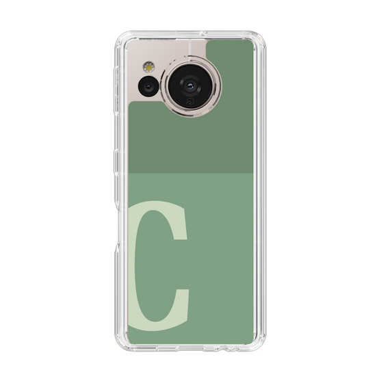 Slim Protection Case［ Original - initial two tone - C green ］