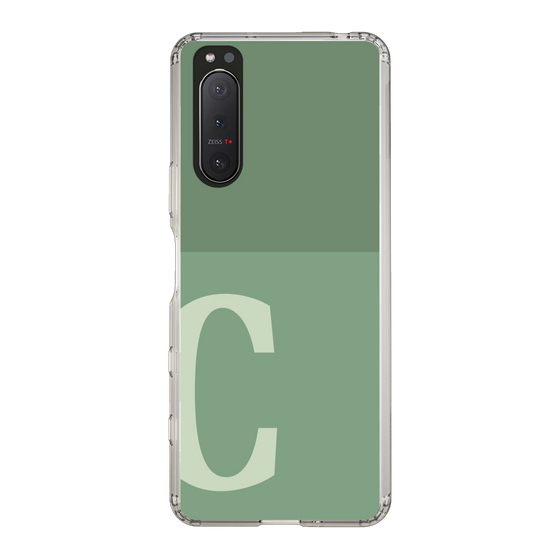 Slim Protection Case［ Original - initial two tone - C green ］