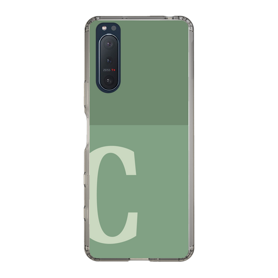 Slim Protection Case［ Original - initial two tone - C green ］