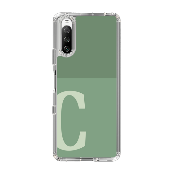 Slim Protection Case［ Original - initial two tone - C green ］