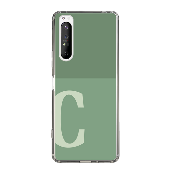 Slim Protection Case［ Original - initial two tone - C green ］