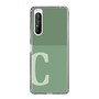 Slim Protection Case［ Original - initial two tone - C green ］
