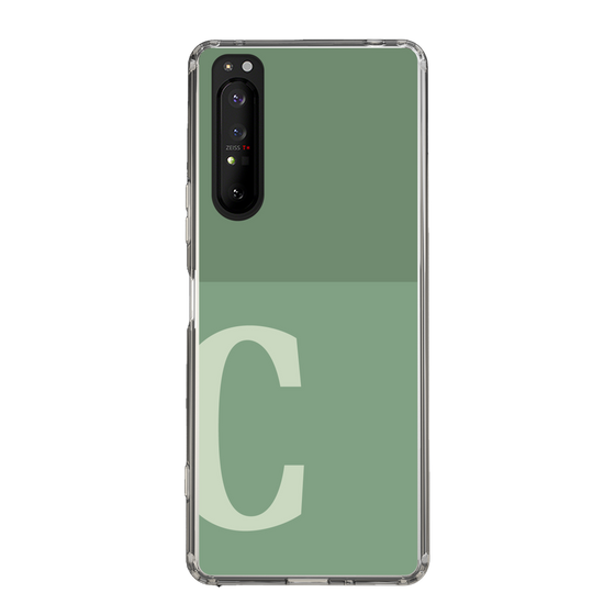 Slim Protection Case［ Original - initial two tone - C green ］