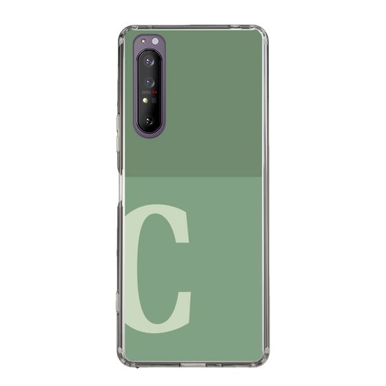 Slim Protection Case［ Original - initial two tone - C green ］