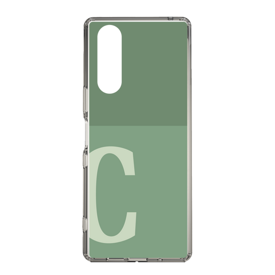 Slim Protection Case［ Original - initial two tone - C green ］