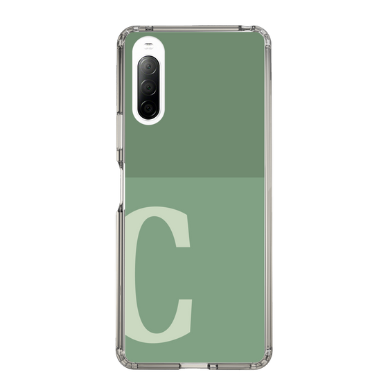 Slim Protection Case［ Original - initial two tone - C green ］