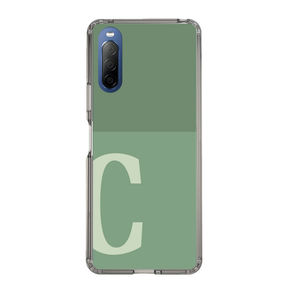 Slim Protection Case［ Original - initial two tone - C green ］