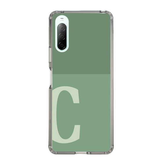 Slim Protection Case［ Original - initial two tone - C green ］