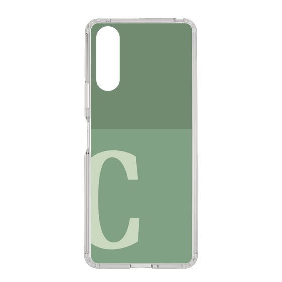 Slim Protection Case［ Original - initial two tone - C green ］