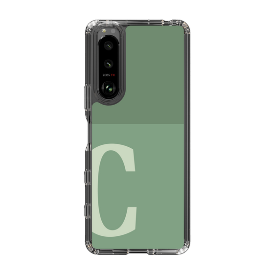 Slim Protection Case［ Original - initial two tone - C green ］