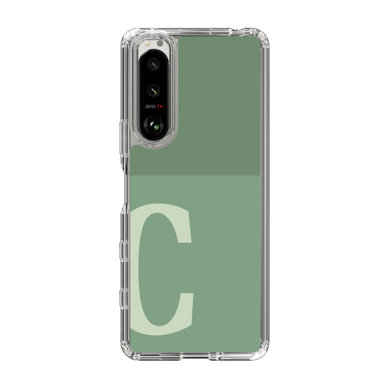Slim Protection Case［ Original - initial two tone - C green ］